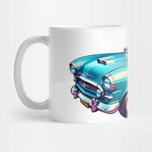 Colored Classic Car Design in Vibrant Vector Style Mug